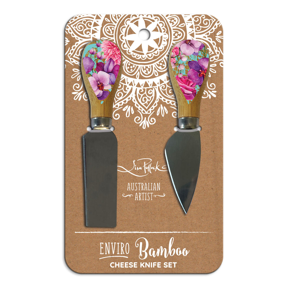 Cheese Knives - Rose Bouquet