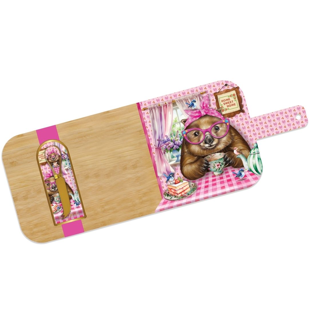 Large Resin Bamboo Platter - Wonda Wombat – Lisa Pollock