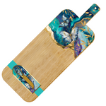 Large Resin Bamboo Platter - Tranquil Butterflies