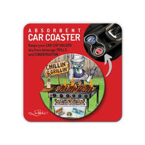 Car Coaster - Chillin' & Grillin'