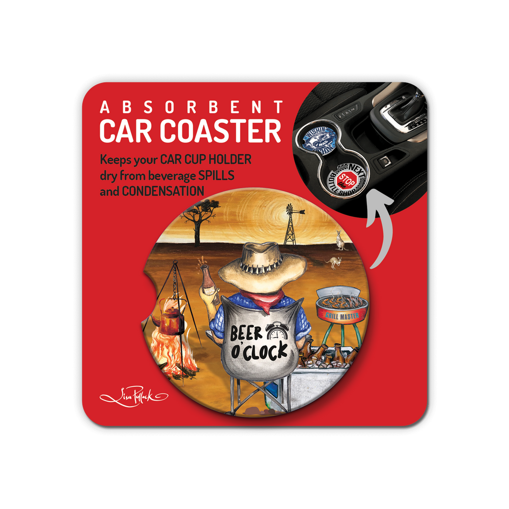 Car Coaster - Beer o'Clock