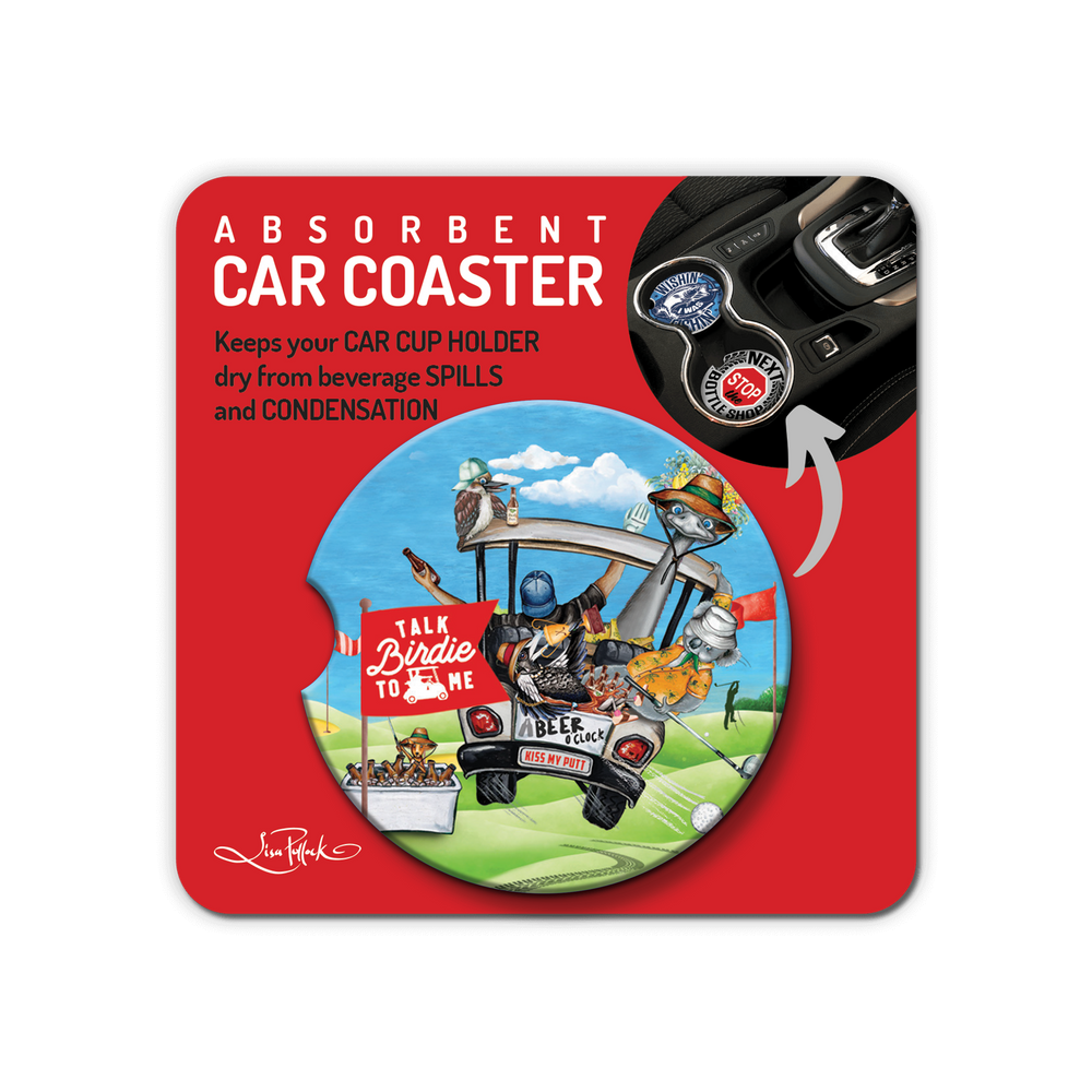 Car Coaster - Birdie Golf