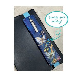 Pen & Stylus Pocket - Tranquil Butterflies