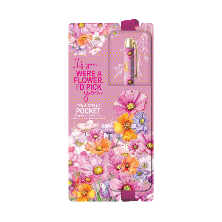 Pen & Stylus Pocket - Wistful Wildflowers