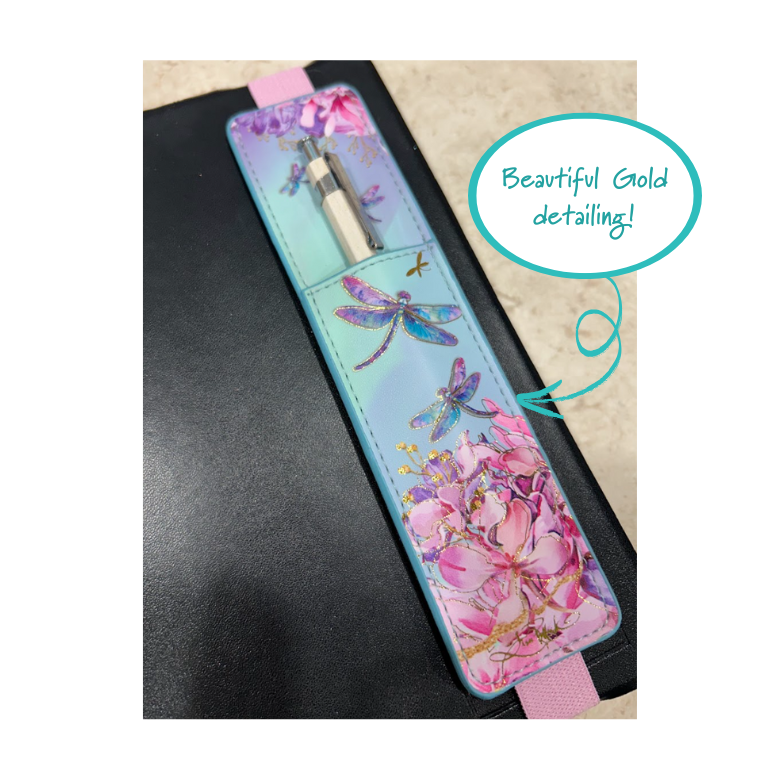 Pen & Stylus Pocket - Delightful Dragonflies