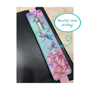 Pen & Stylus Pocket - Delightful Dragonflies