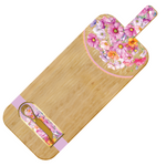 Large Resin Bamboo Platter - Wistful Wildflowers