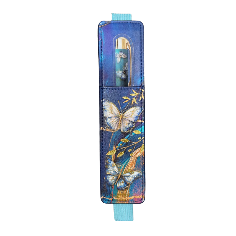 Pen & Stylus Pocket - Tranquil Butterflies