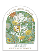 August - Native Flower Plaques