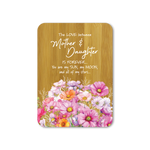 Bamboo Plaque - Mum & daughter - Widflowers