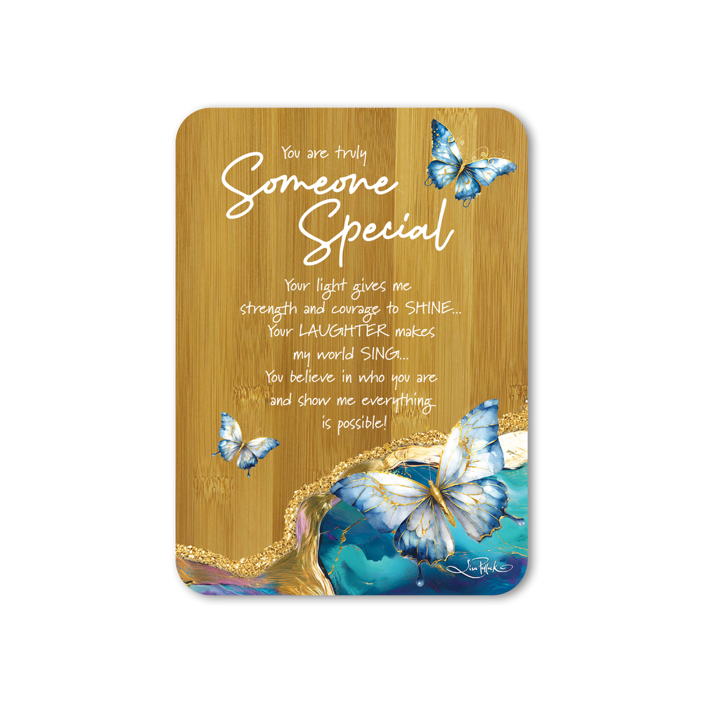 Bamboo Plaque - Someone Special - Tranqil Butterflies