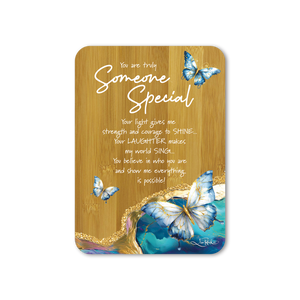 Bamboo Plaque - Someone Special - Tranqil Butterflies