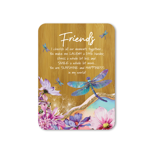 Bamboo Plaque - Friends - Dragonfly