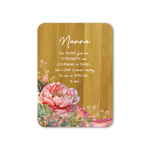 Bamboo Plaque - Nana - Peony