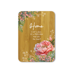 Bamboo Plaque - Home - Peony