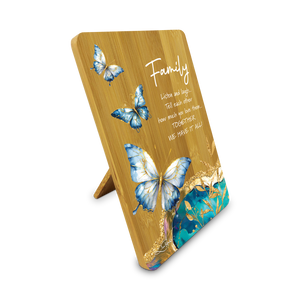 Bamboo Plaque - Family - Tranqil Butterflies
