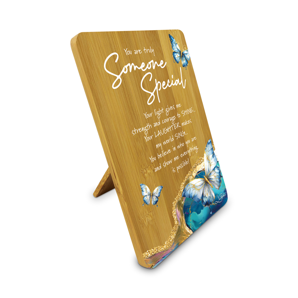Bamboo Plaque - Someone Special - Tranqil Butterflies