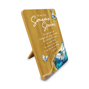 Bamboo Plaque - Someone Special - Tranqil Butterflies