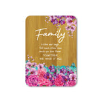 Bamboo Plaque - Rose Bouquet FAMILY