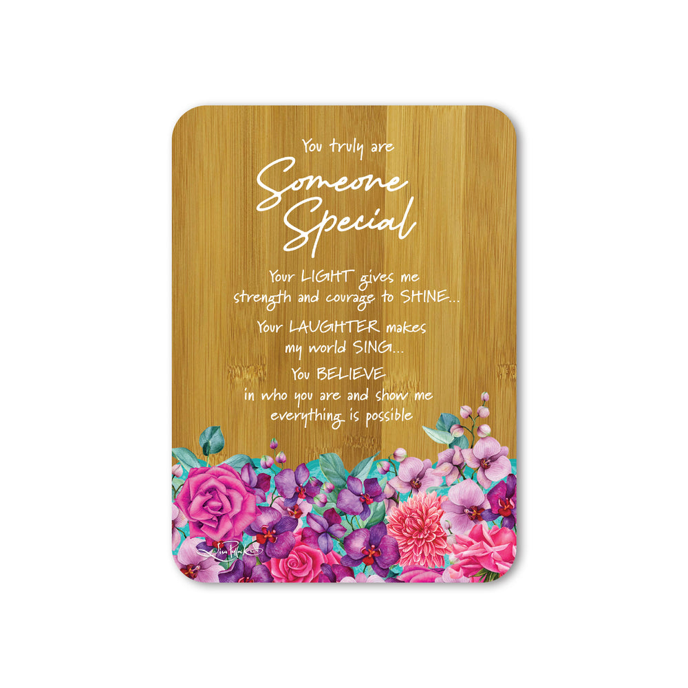 Bamboo Plaque - Rose Bouquet SOMEONE SPECIAL