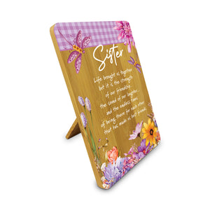 Bamboo Plaque - Dragonfly Fields SISTER