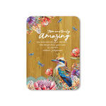 Bamboo Plaque - Vintage Kookas - Truly Amazing