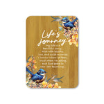 Bamboo Plaque - Royal Wrens Lifes Journey