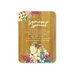 Bamboo Plaque - Paradise Bloom - Love