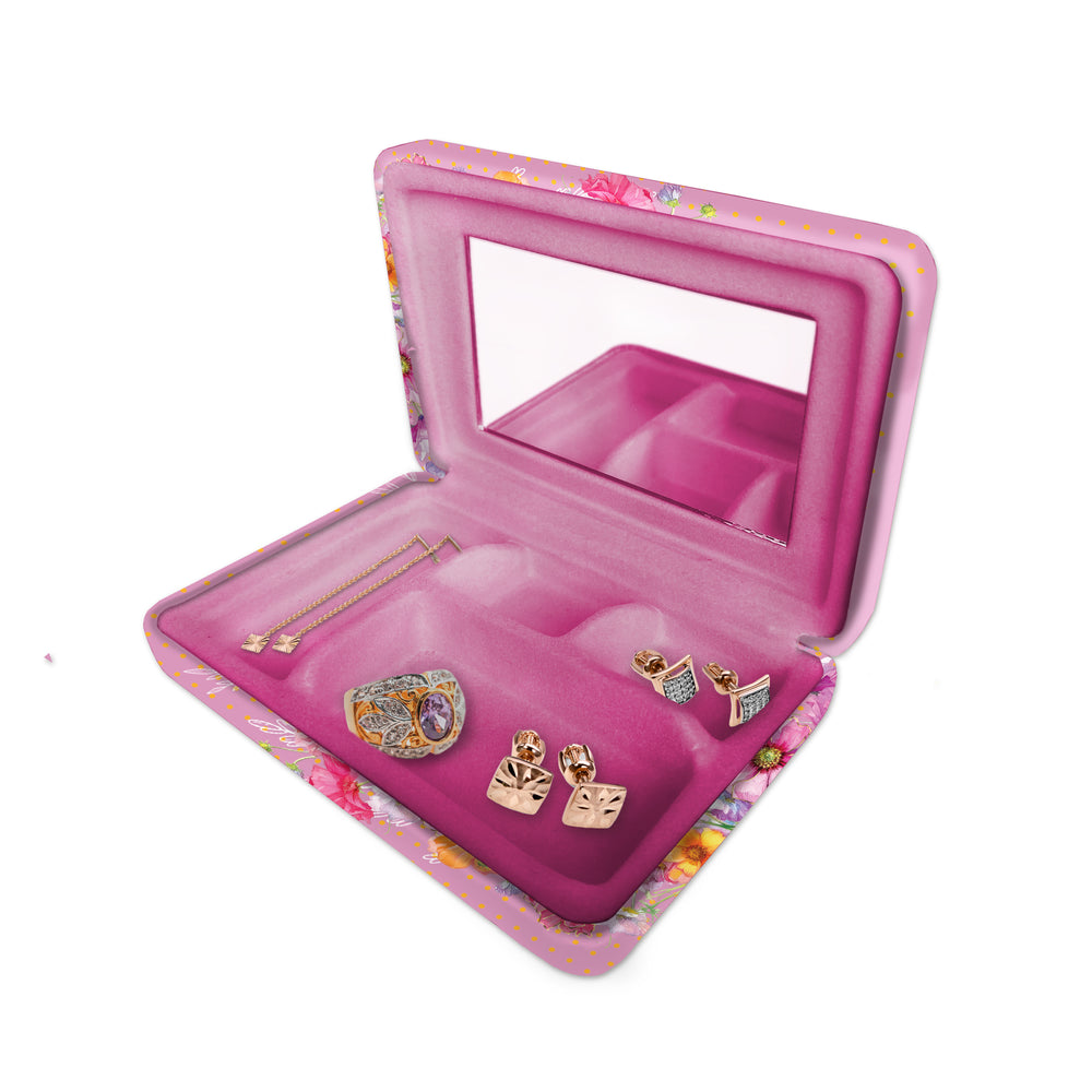 Compact Jewellery Case - Wistful Wildflowers