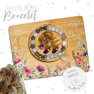 Crystal Point Bracelet Gift Set - Fossil Agate