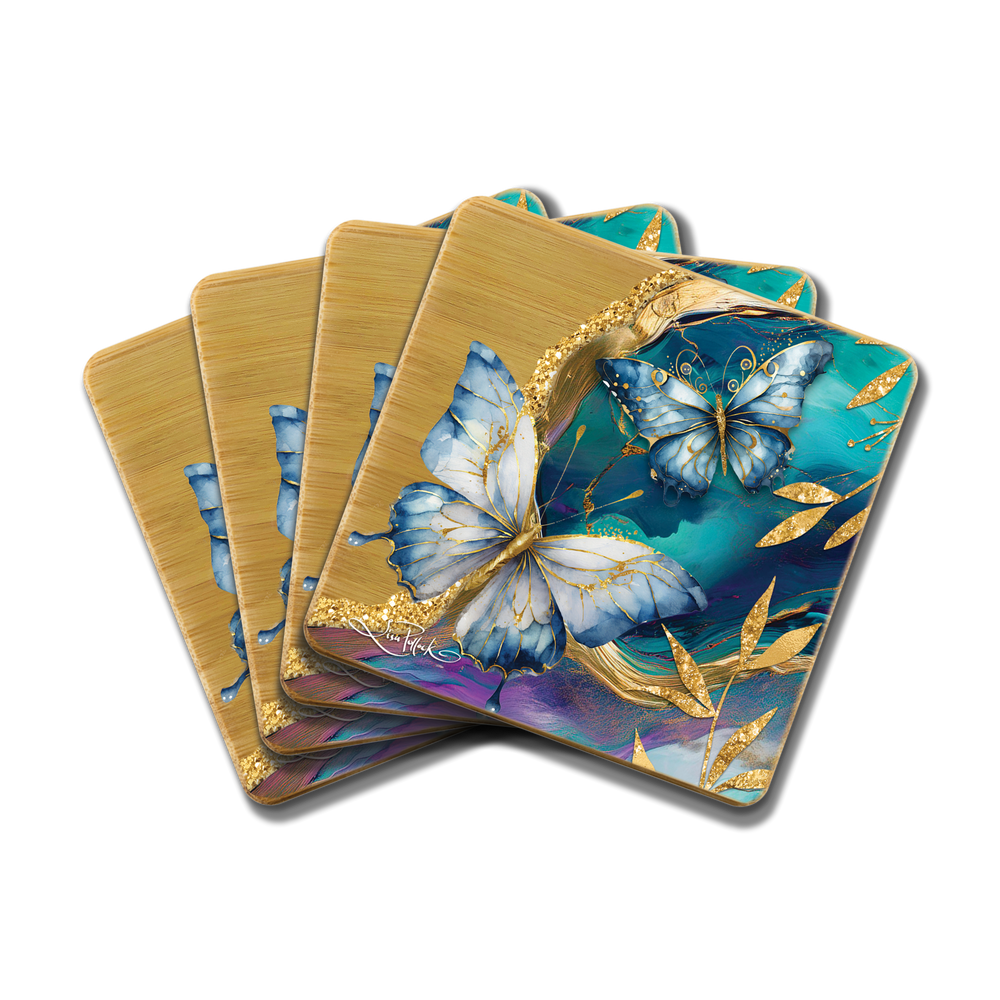 Coaster Set - Tranquil Buterflies