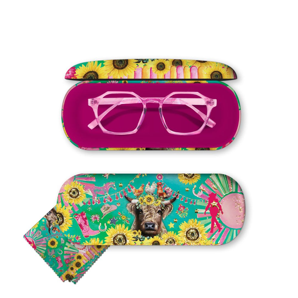Glasses Case - Carnival Cow & Piggy