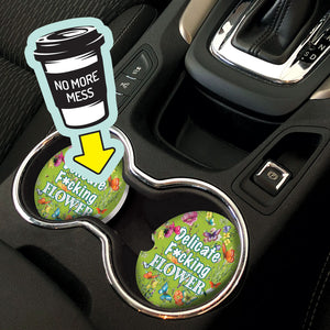 Car Coaster Delicate Flower