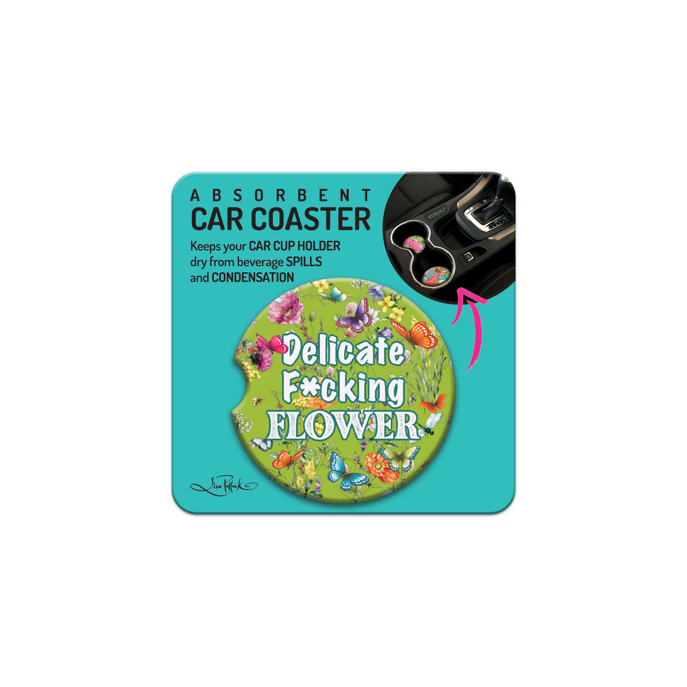 Car Coaster Delicate Flower