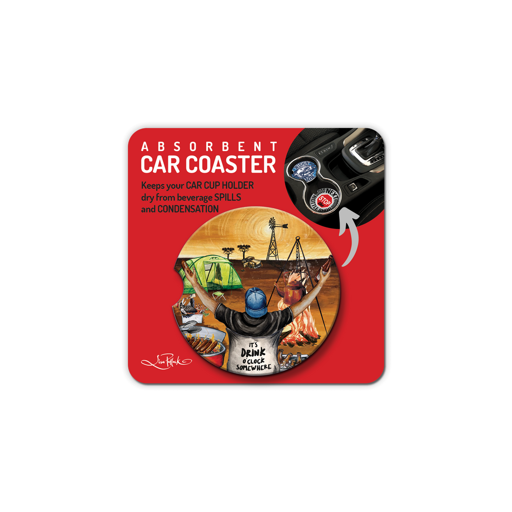 Car Coaster Men's - Drink O'Clock Camp