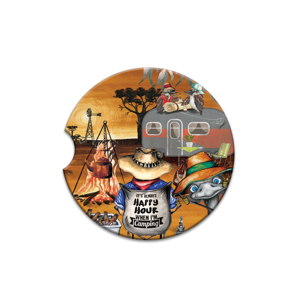 Car Coaster Men's - Happy Hour Camp