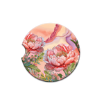 Car Coaster - Coral Peony