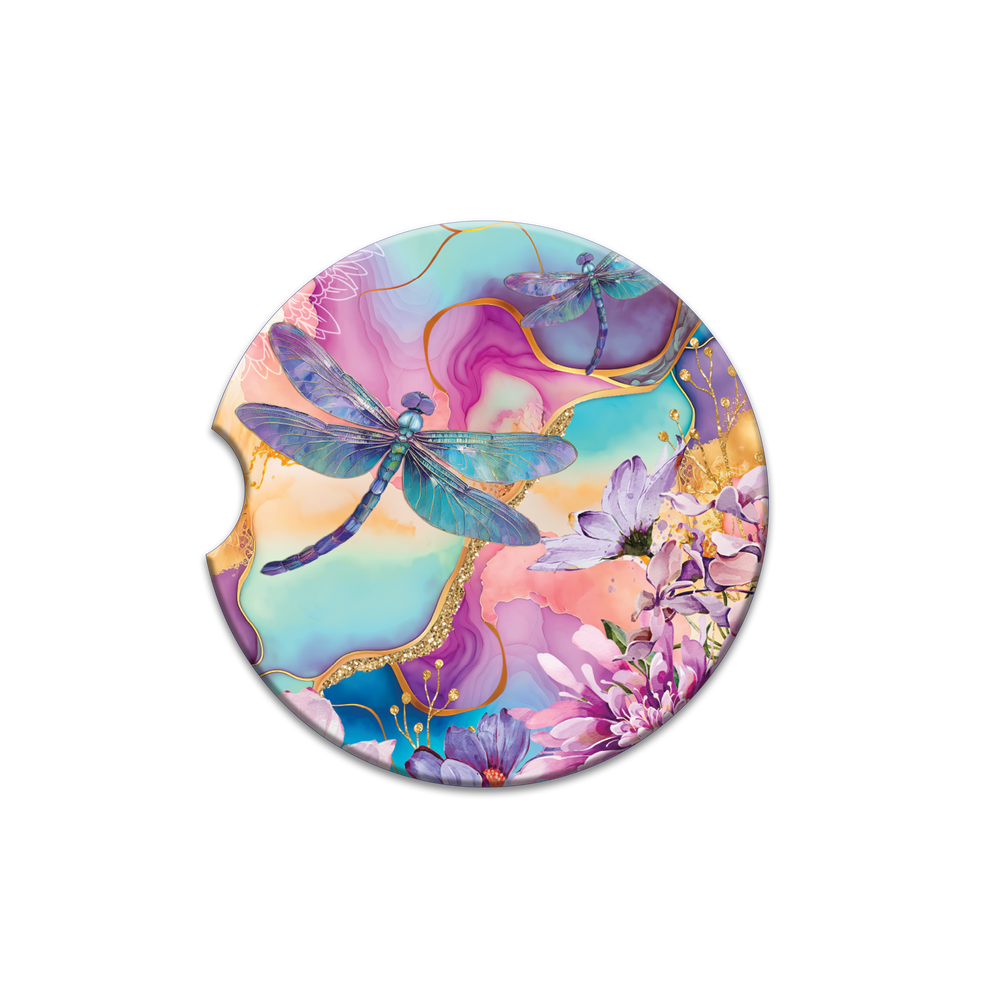 Car Coaster - Delightful Dragonflies