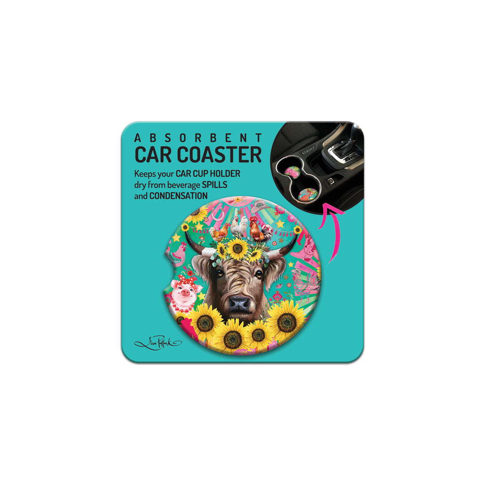 Car Coaster - Carnival Cow