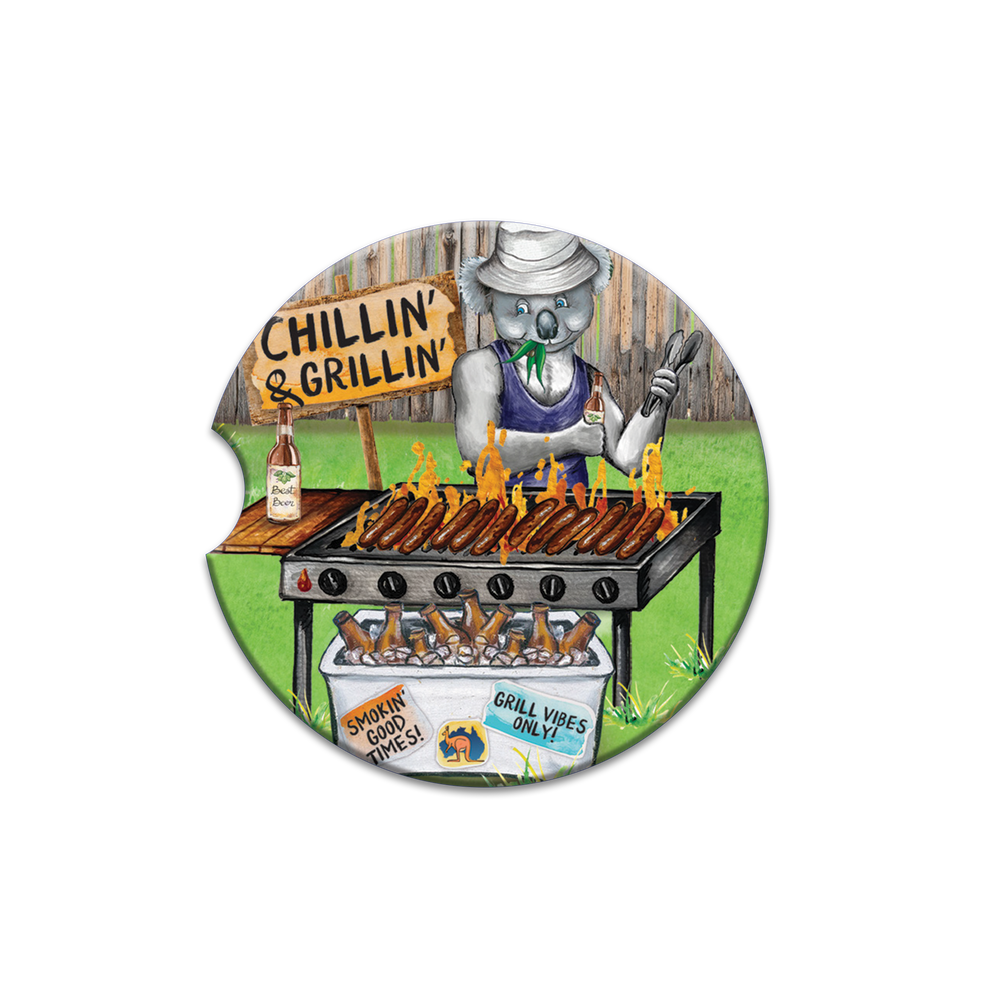 Car Coaster - Chillin' & Grillin'