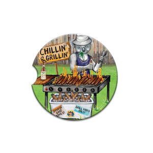 Car Coaster - Chillin' & Grillin'