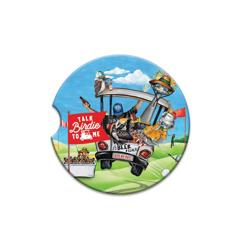 Car Coaster - Birdie Golf