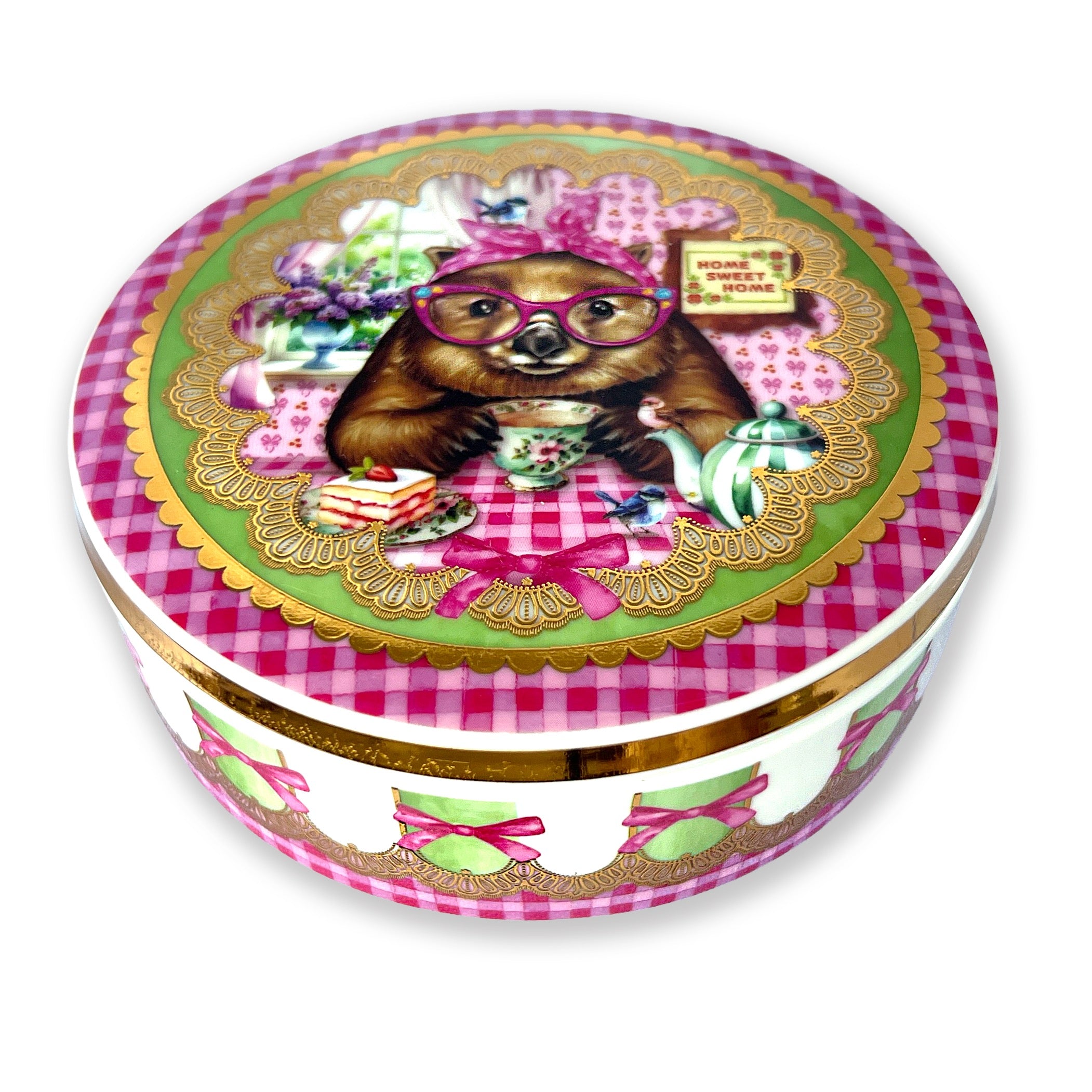 Ceramic Glam Jar - Wonda Wombat – Lisa Pollock