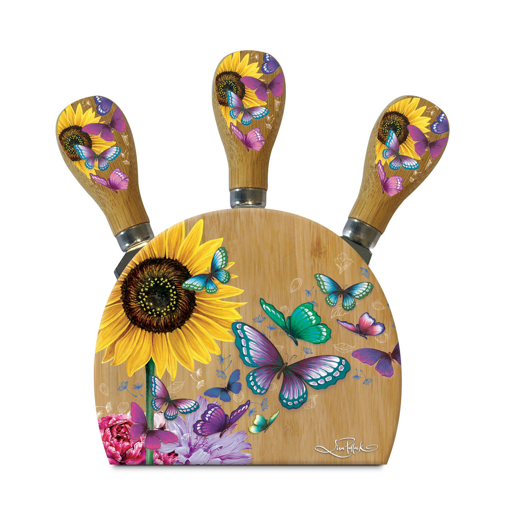 Magnetic Knife Block - Sunny Butterflies