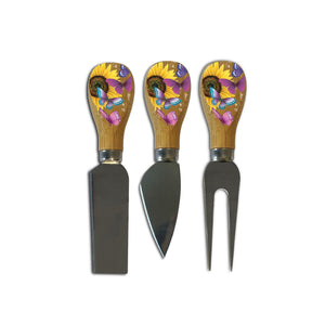 Magnetic Knife Block - Sunny Butterflies