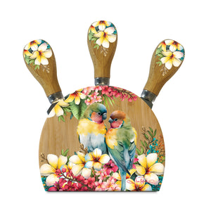 Magnetic Knife Block - Paradise Love Birds