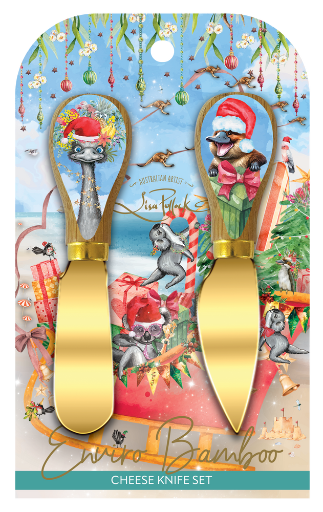 Knife Set Festive Frivolities Bamboo
