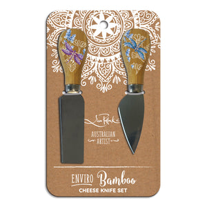 Cheese Knives - Lavender Dragonflies
