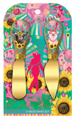 Knife Set Carnival Cow Bamboo