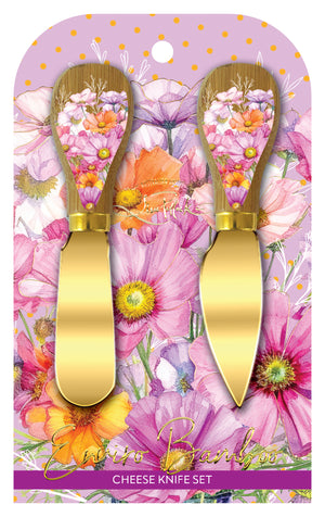 Wistful Wildflowers Bamboo Knife Set